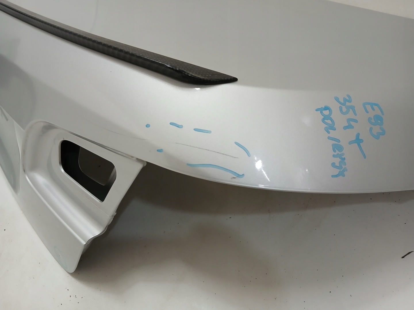 trunk door boot rear rear part BMW E93 TITANSILBER 354/7