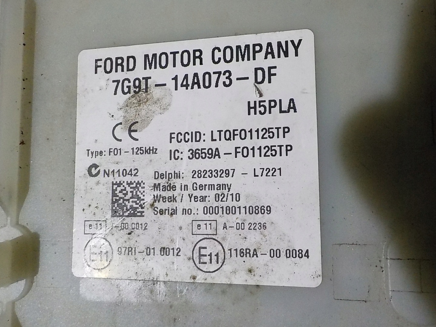 FORD MONDEO IV modulo BSM UCH 7G9T-14A073-DF DELPHI