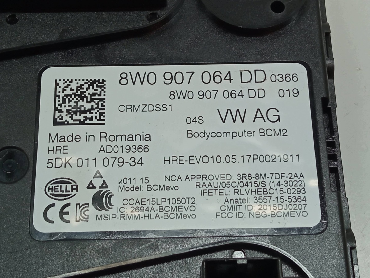 modulo BCM2 8W0907064DD 5DK011079-34 Audi Q7 II (2015-2026) SQ7