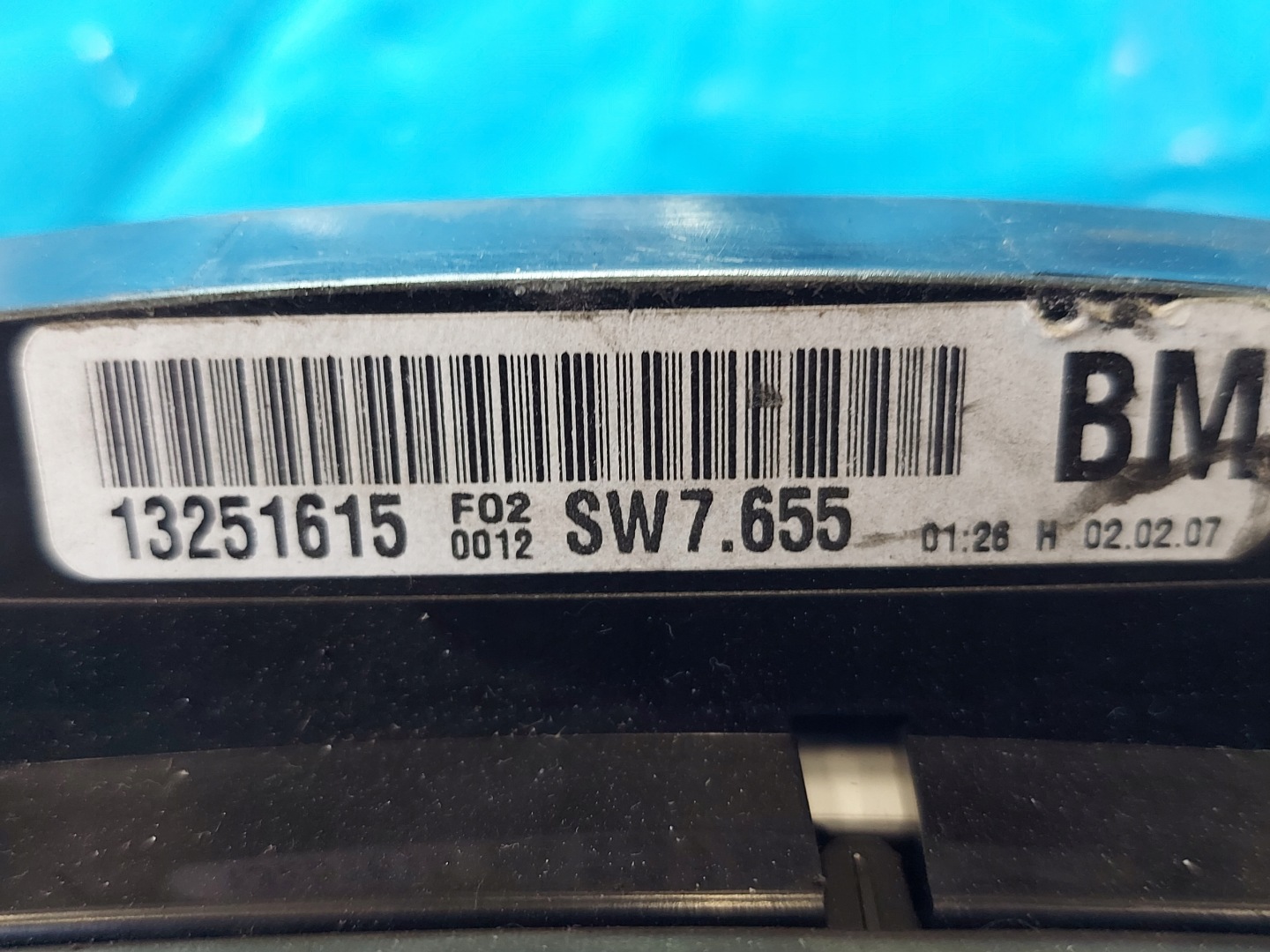 dials clock ZAFIRA B 1.9 CDTI 13251615