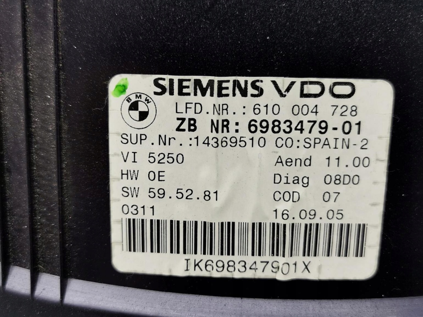 dials dials BMW SERIA 3 E90 2.0B 129KM 6983479