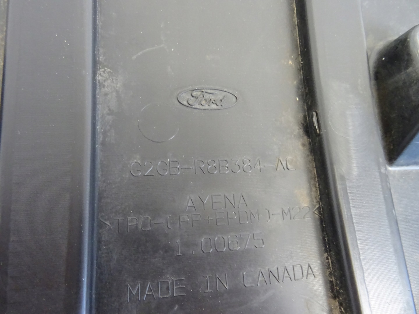 FORD EDGE 2 II floor cover of a bumper front front
