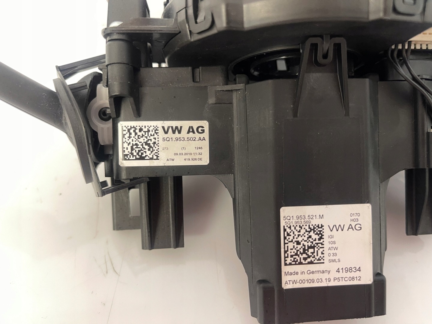 light switch of wipers ring airbag VW PASSAT B8 15-19