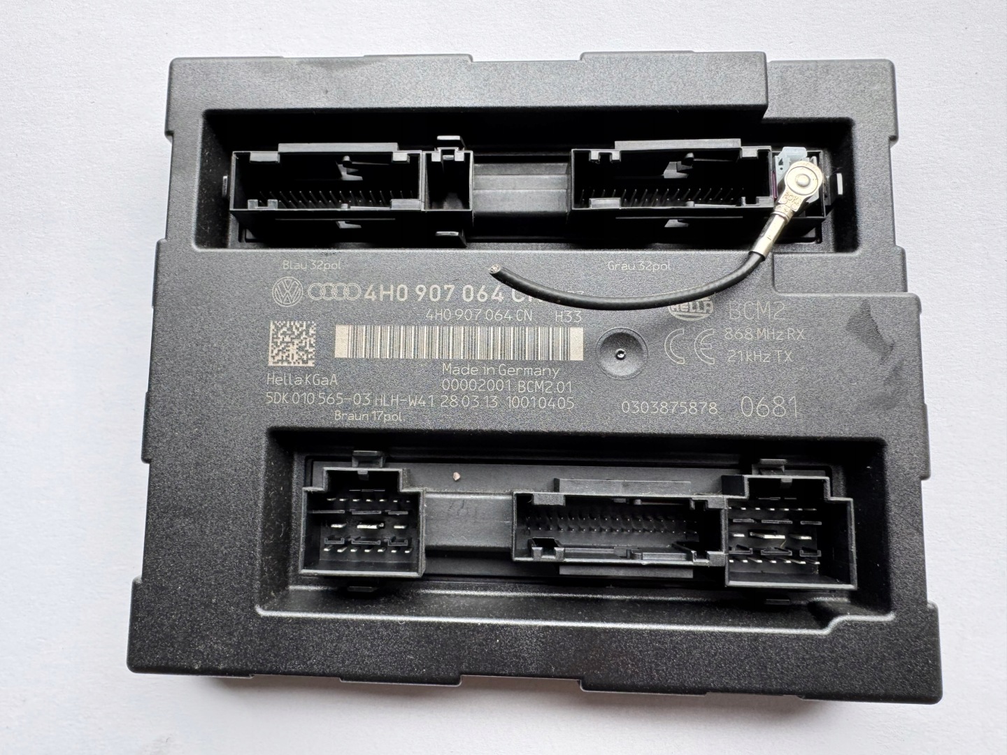 module computer control unit KOMFORTU AUDI A6 C7 4G 4H0907064CN