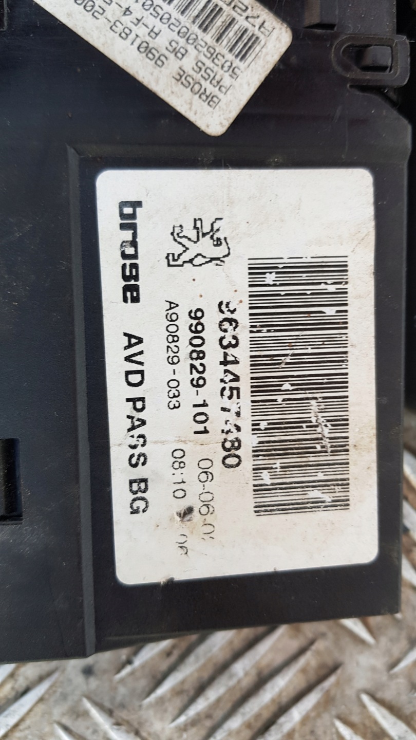 PEUGEOT 307 mini motor windows right front 9634457480