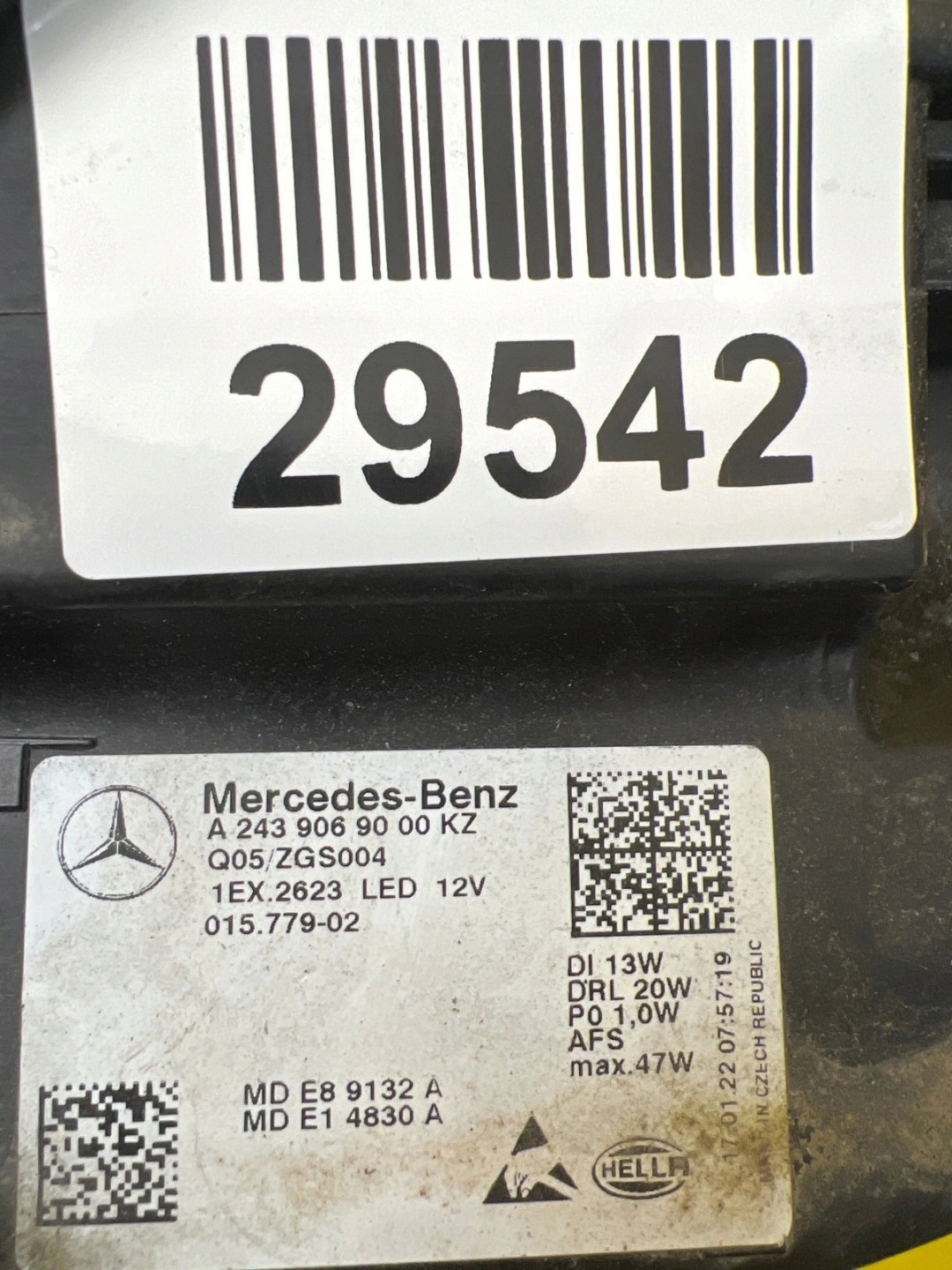 light right Mercedes EQB EQA W243 Full Led A2439069000