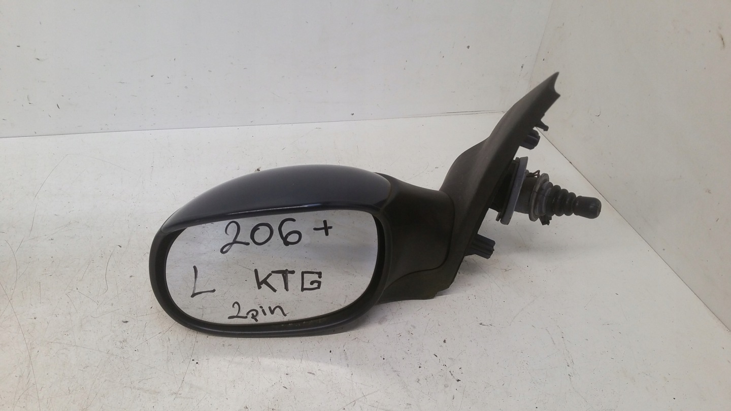mirror left 2 PIN grzane manually Peugeot 206+