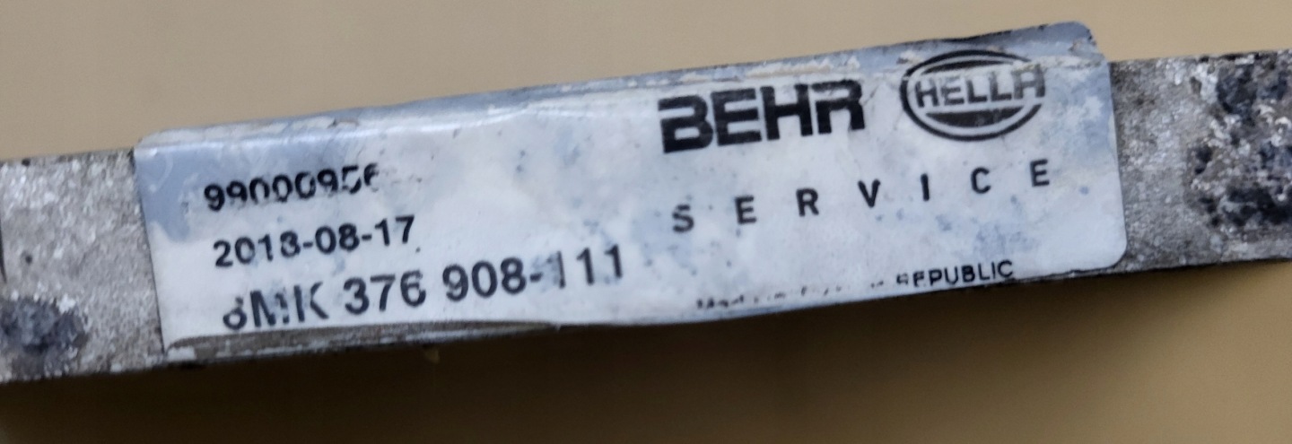 Kühler NISKOTEMPERATUROWA luft Luft- MERCEDES C W205 OE