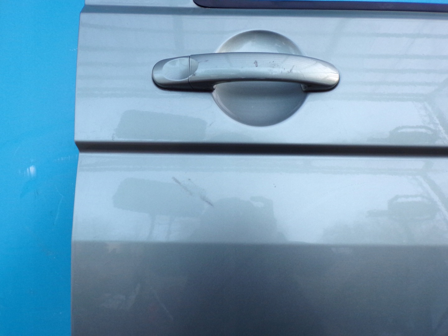 VW T5 TRANSPORTER door front right SZARE