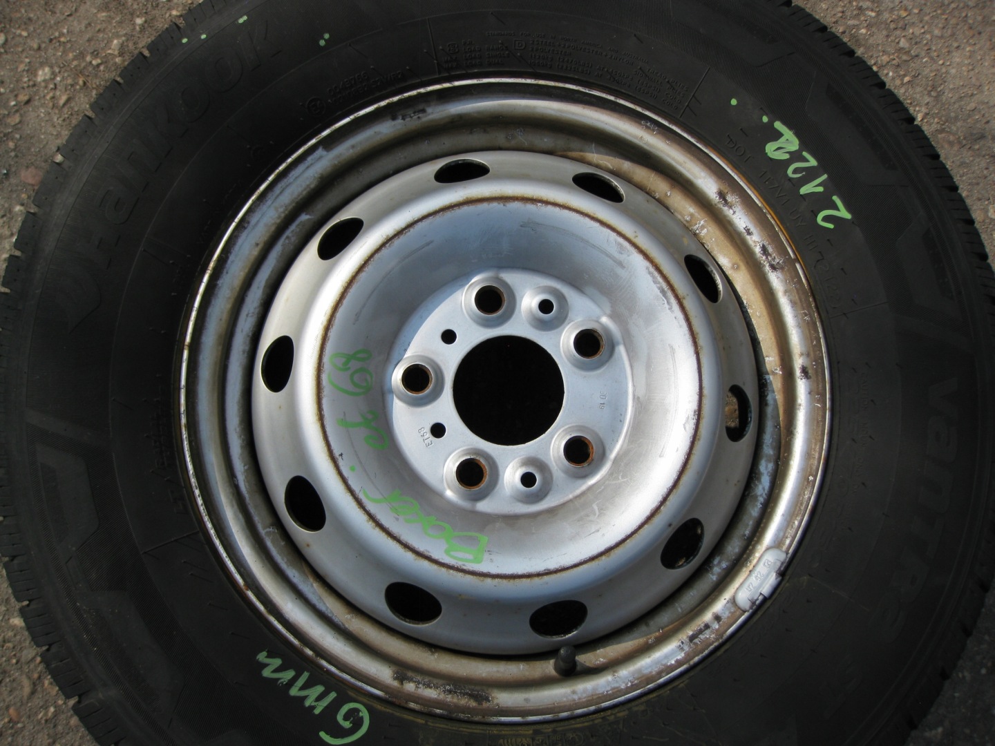 BOXER JUMPER wheel spare 225/70/15 6MM