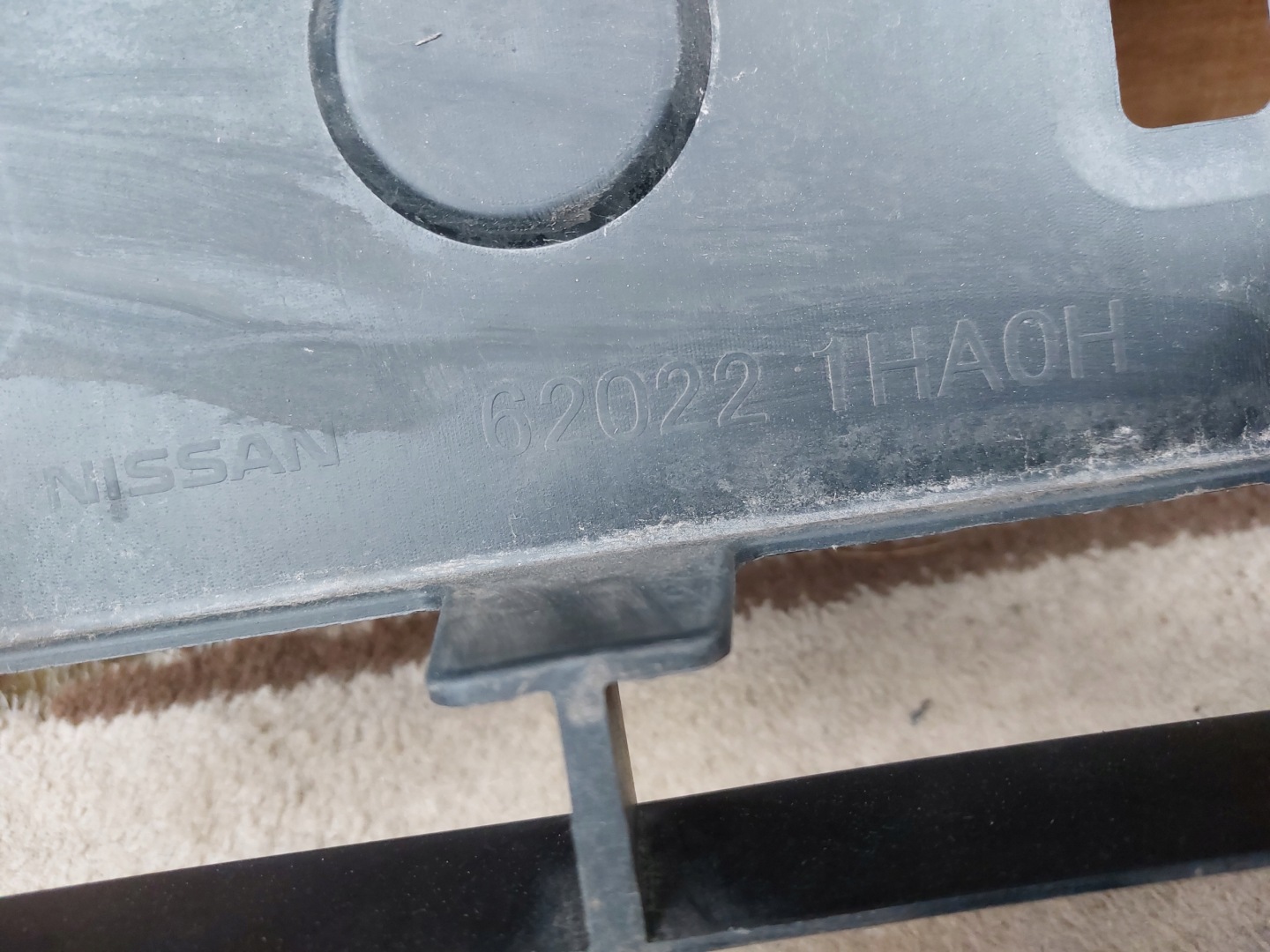 original NISSAN MICRA K13 2010-2013 front bumper front black
