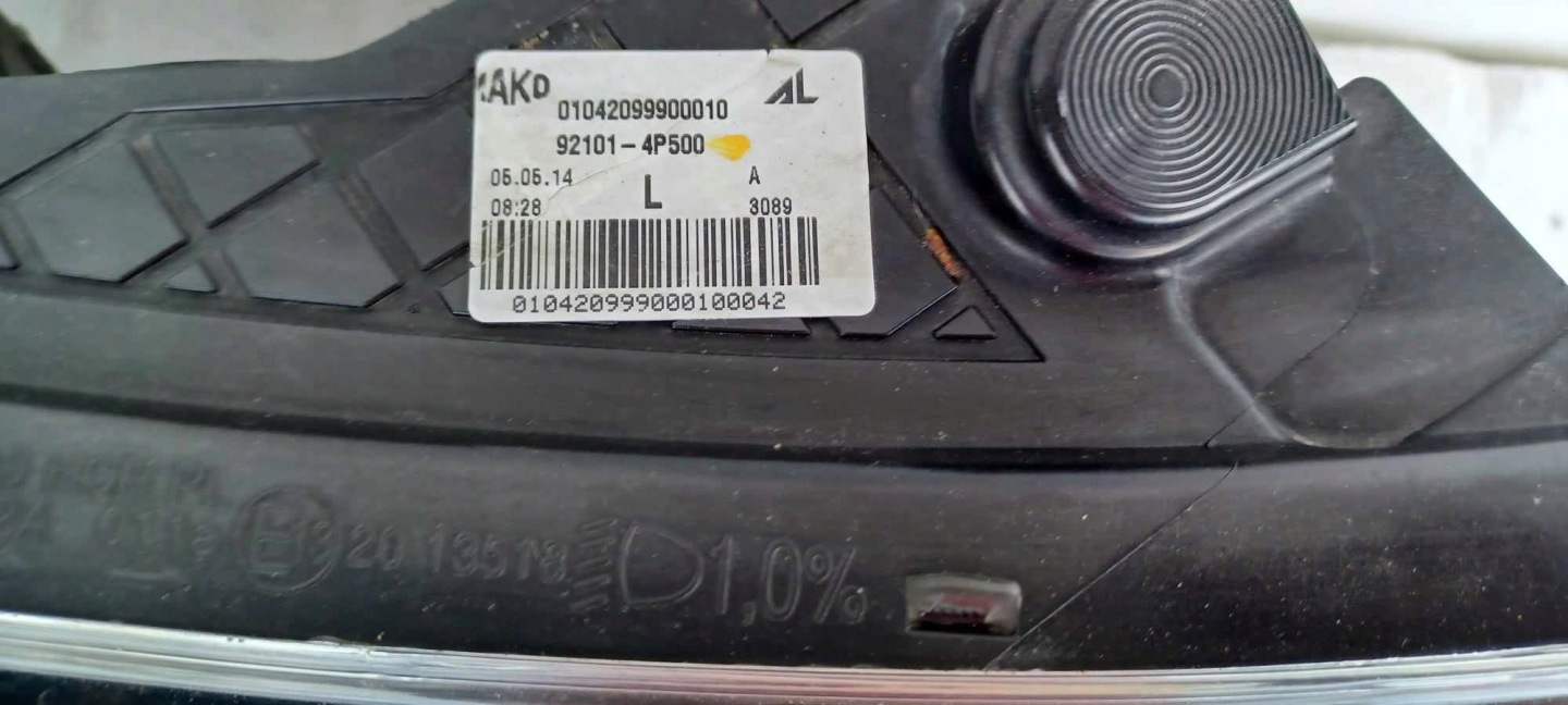 light front left HYUNDAI I20 LIFT 92101-4P500