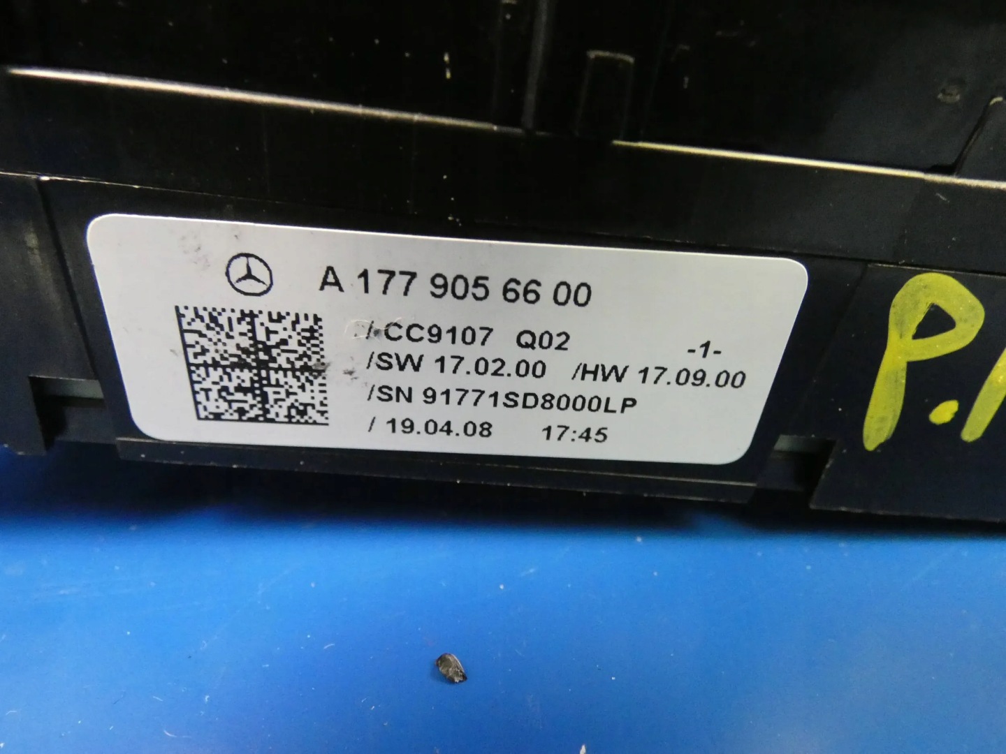 MERCEDES A KLASA W177 PANEL PRZYCISKI control seat right front