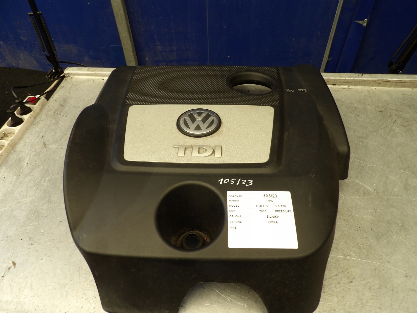 motor cover VW Golf IV 038103925EK