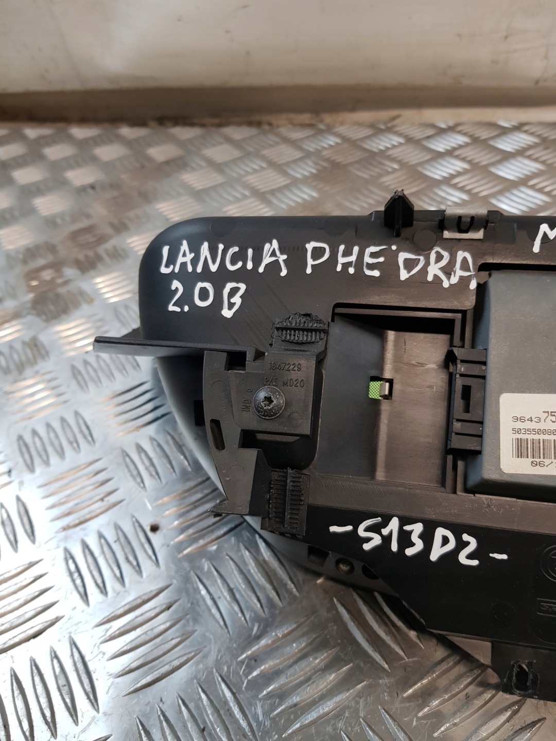 dials 9643753080 LANCIA PHEDRA 2.0B EUROPA
