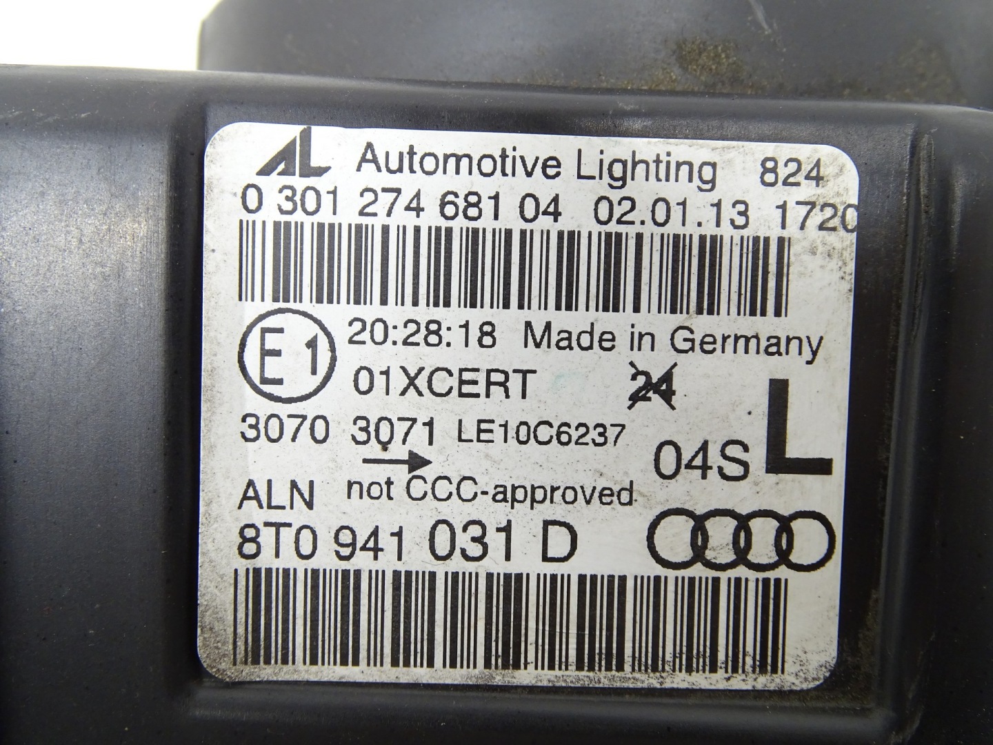 light left front LED UK AUDI A5 8T LIFT 8T0941031D