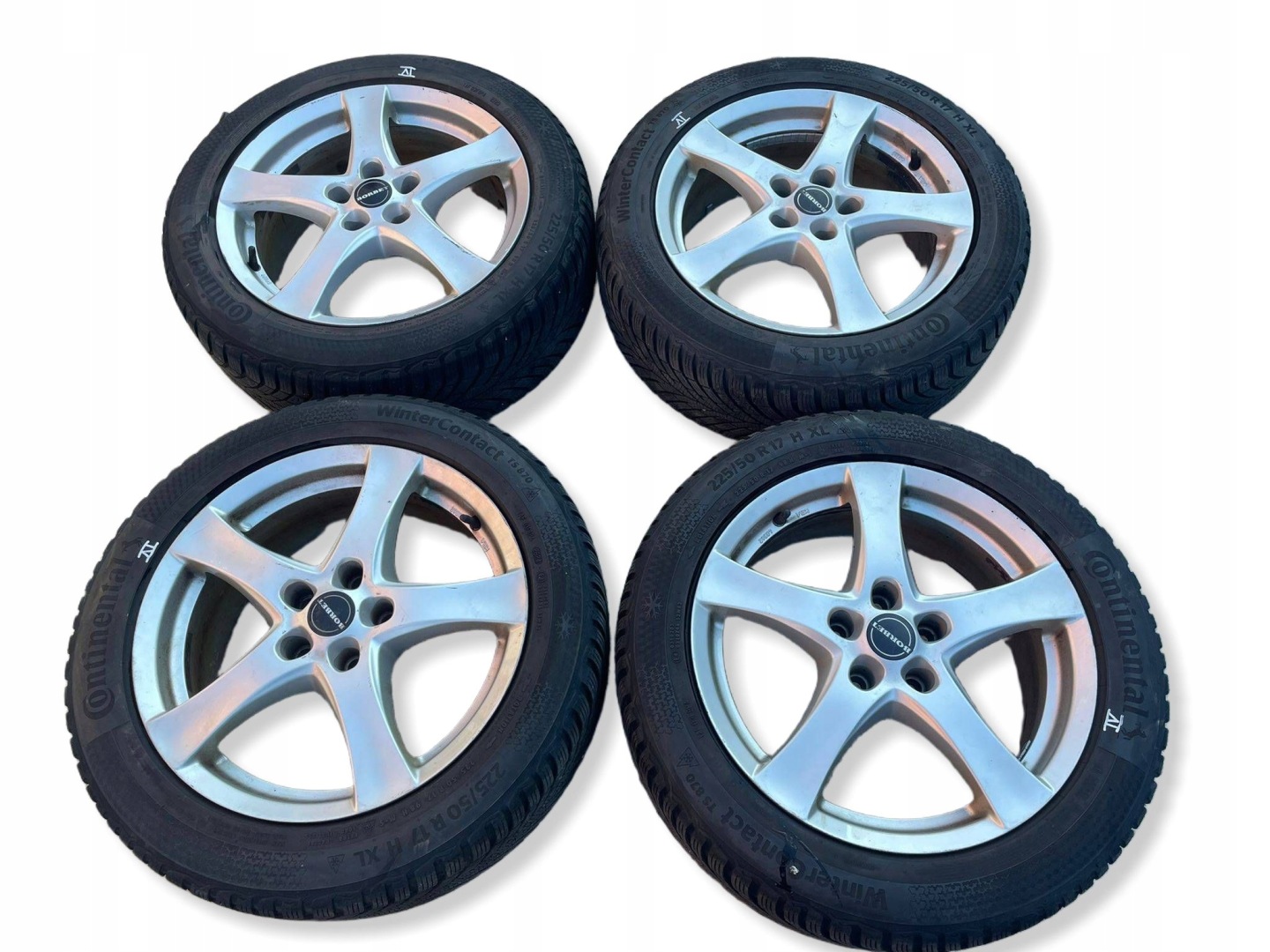 wheels disc discs aluminium tyre CONTINENTAL 225/50R17 ZIMA