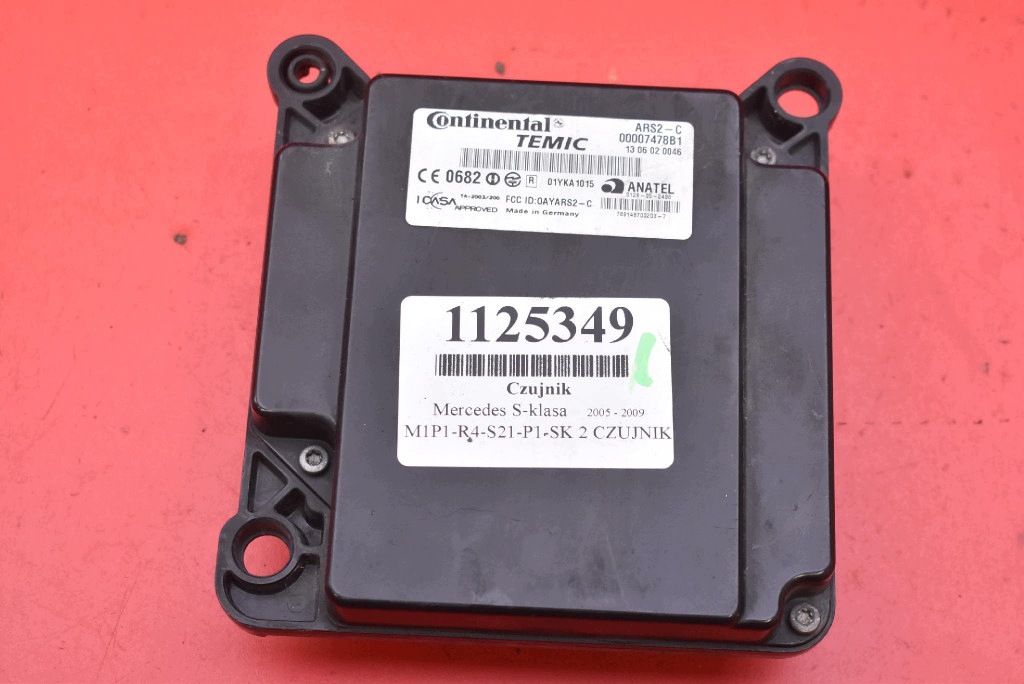 sensor RADAR DISTRONIC front 00007478B1 MERCEDES S-KLASA W221 05-09