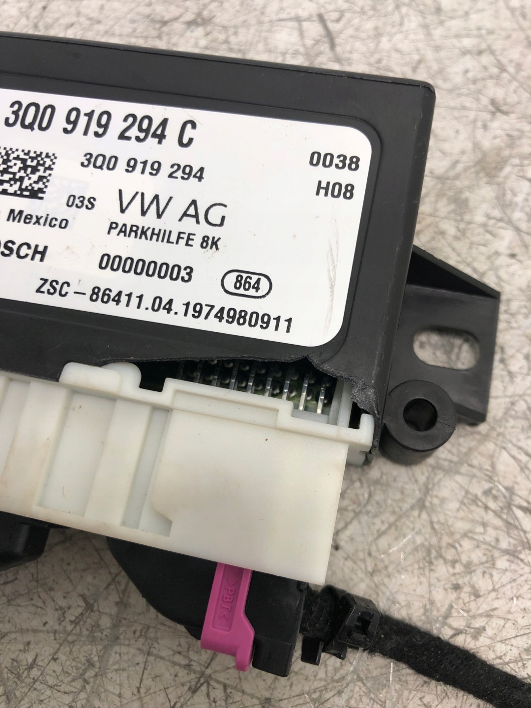 module control unit PDC SKODA KODIAQ 3Q0919294C