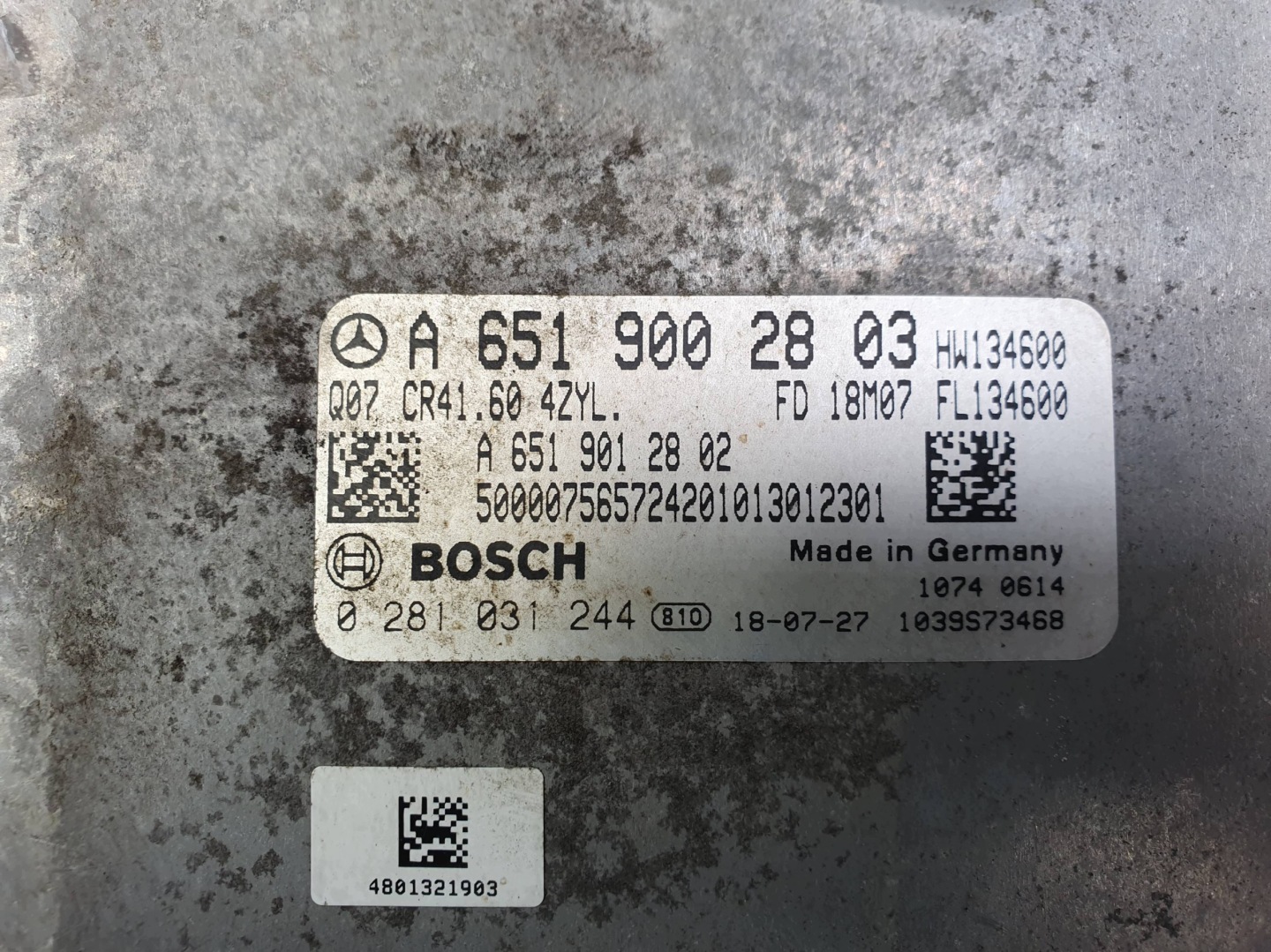 computer of the engine ECU A6519002803 MERCEDES VITO