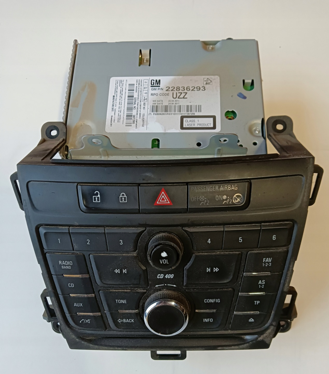 RADIO CD 400 OPEL ZAFIRA C kod!!!