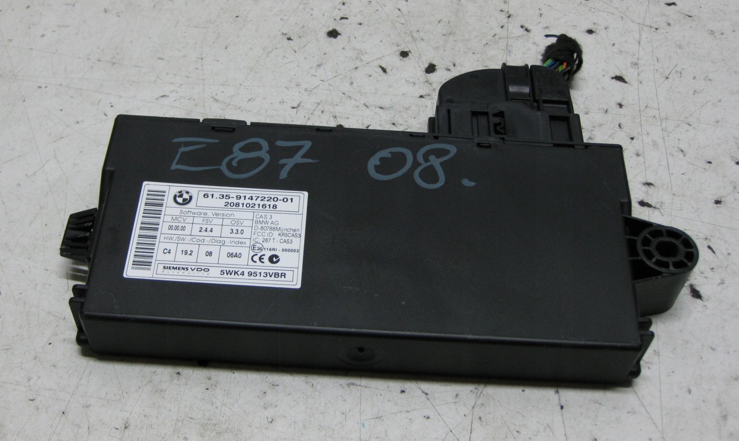 BMW E87 2.0 und 08R modul Bedienteil CAS 9147220