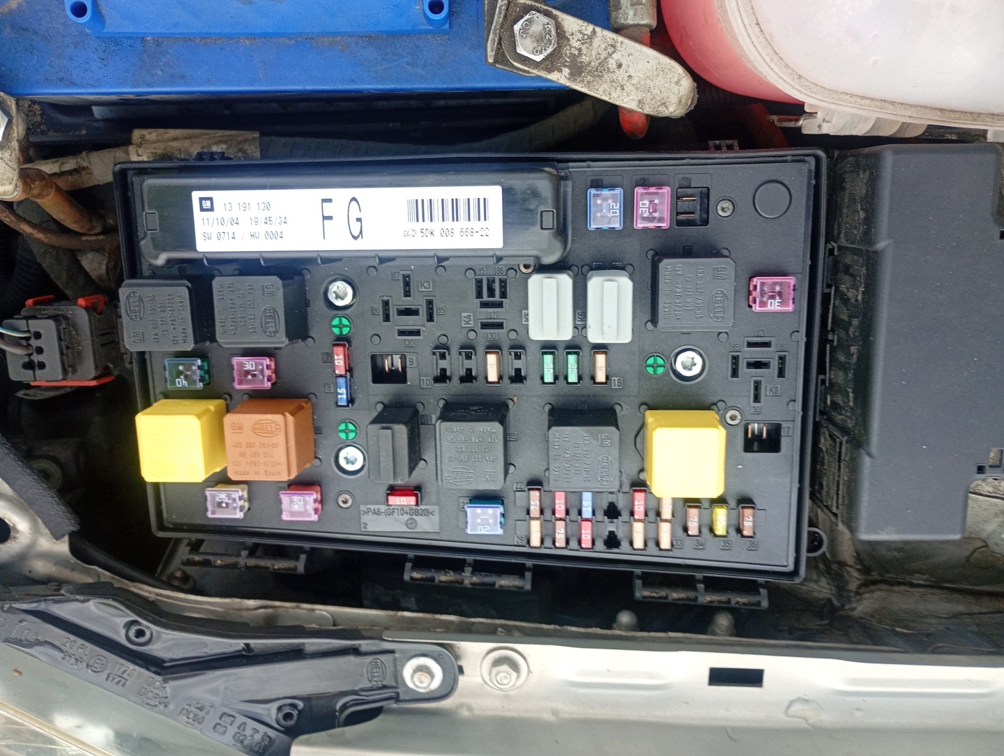 Module Module fusibles Opel Astra H 04-10 1.6 16V OE 13191130