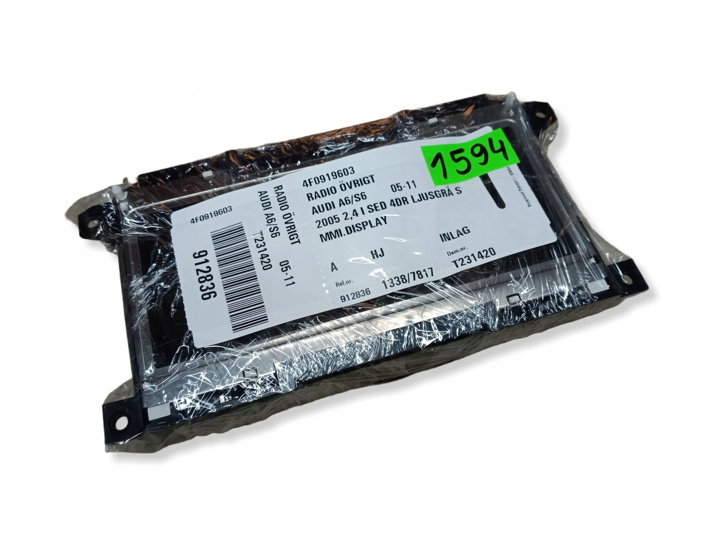 Bildschirm, AUDI A6 C6 4F0919603 !J