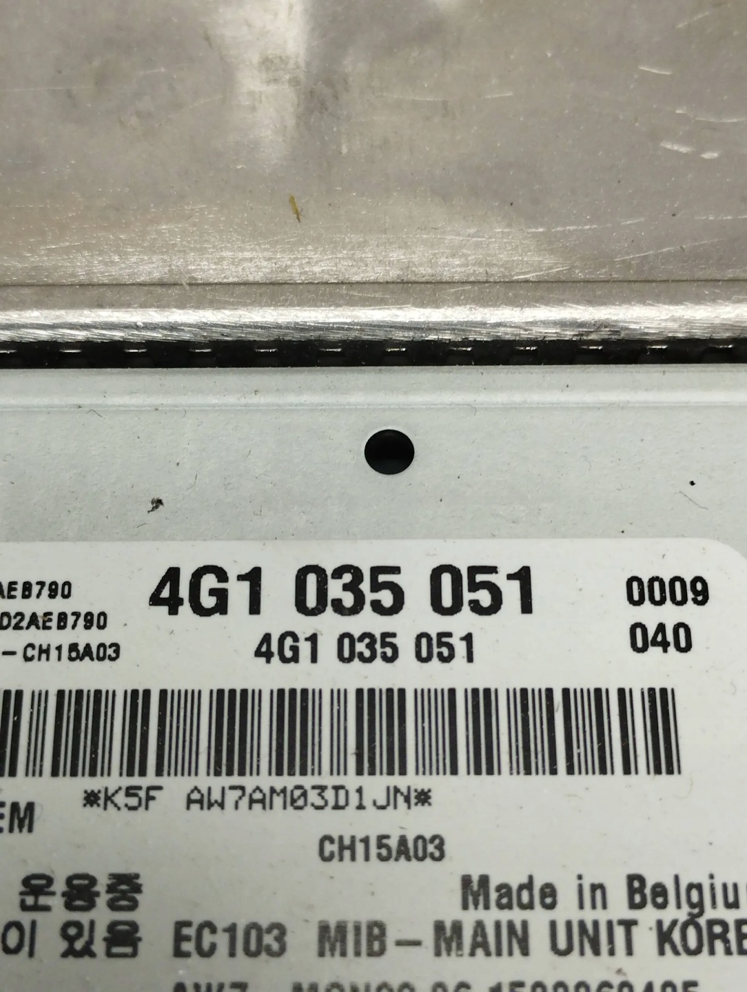 AUDI A6 C7 player MMI navigation 4G1035051