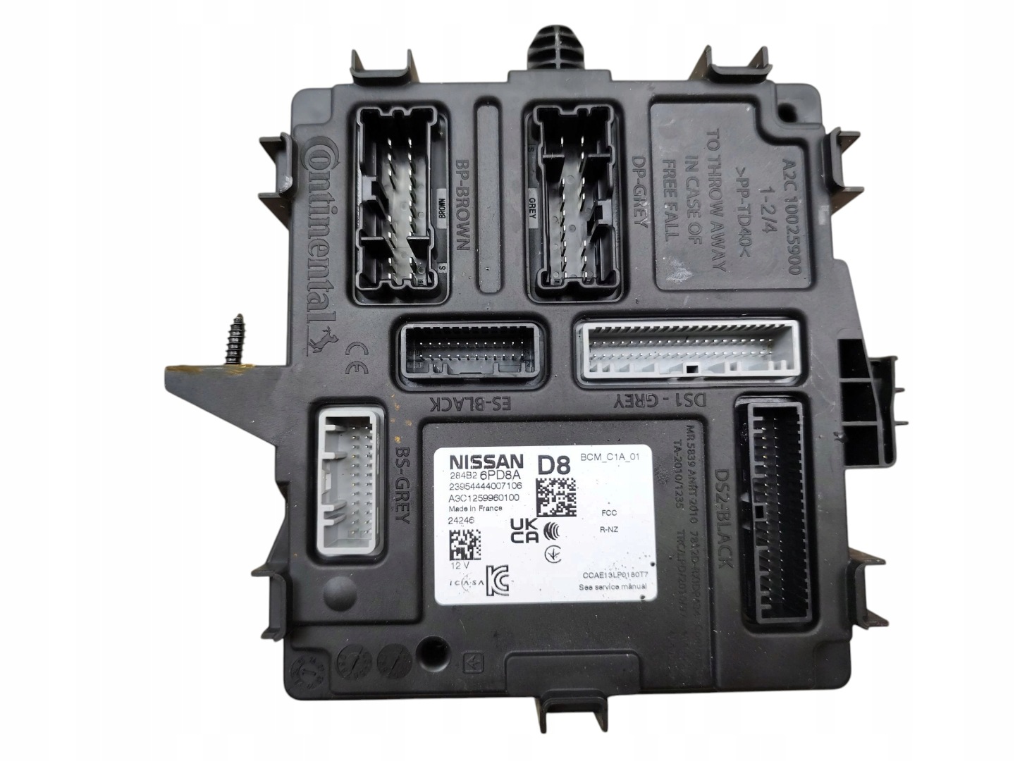 compartment module BCM KOMFORTU NISSAN JUKE II F16 284B2-6PD8A