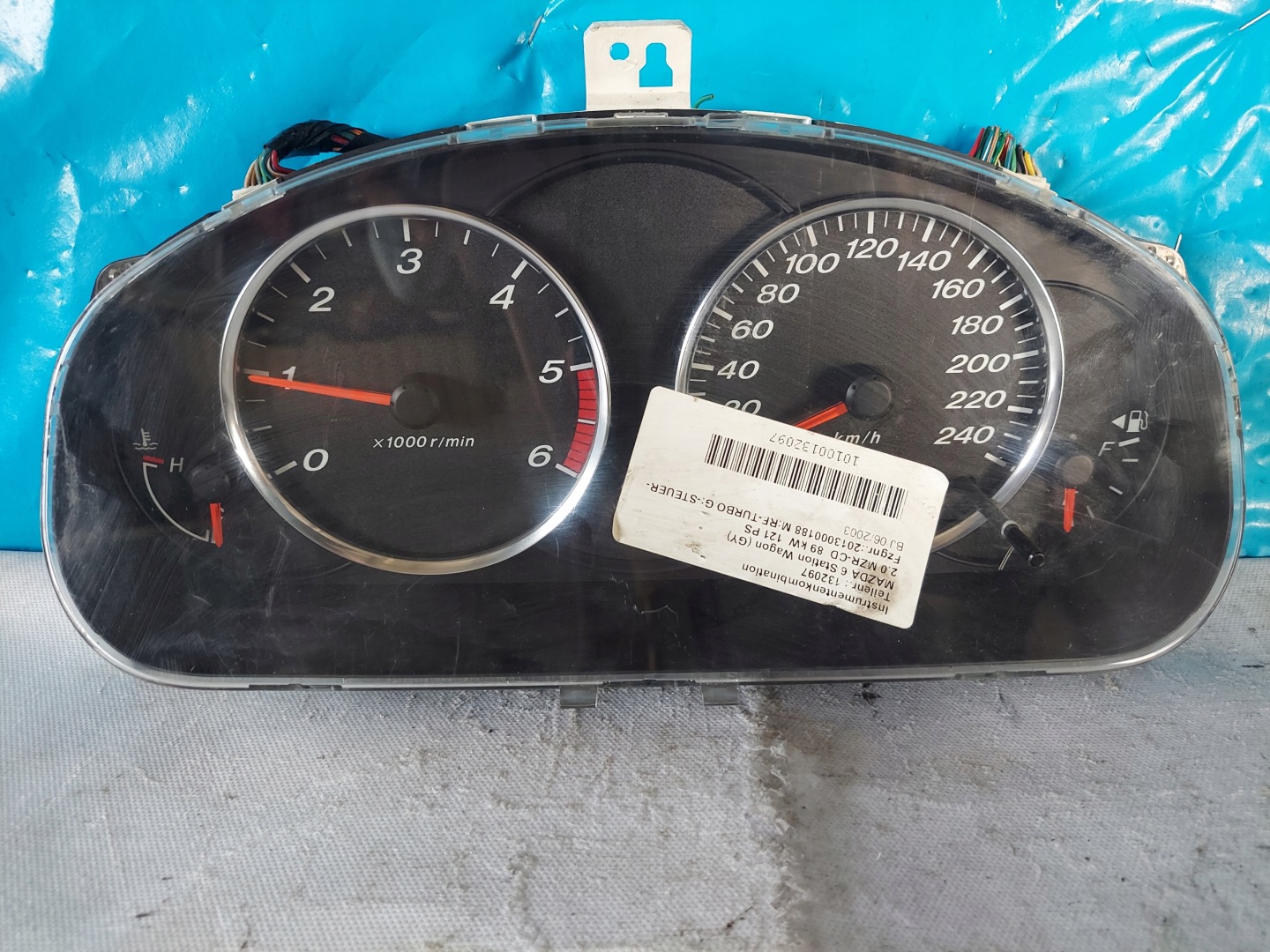 dials clock MAZDA 6 GY 2.0 TD CJ6W