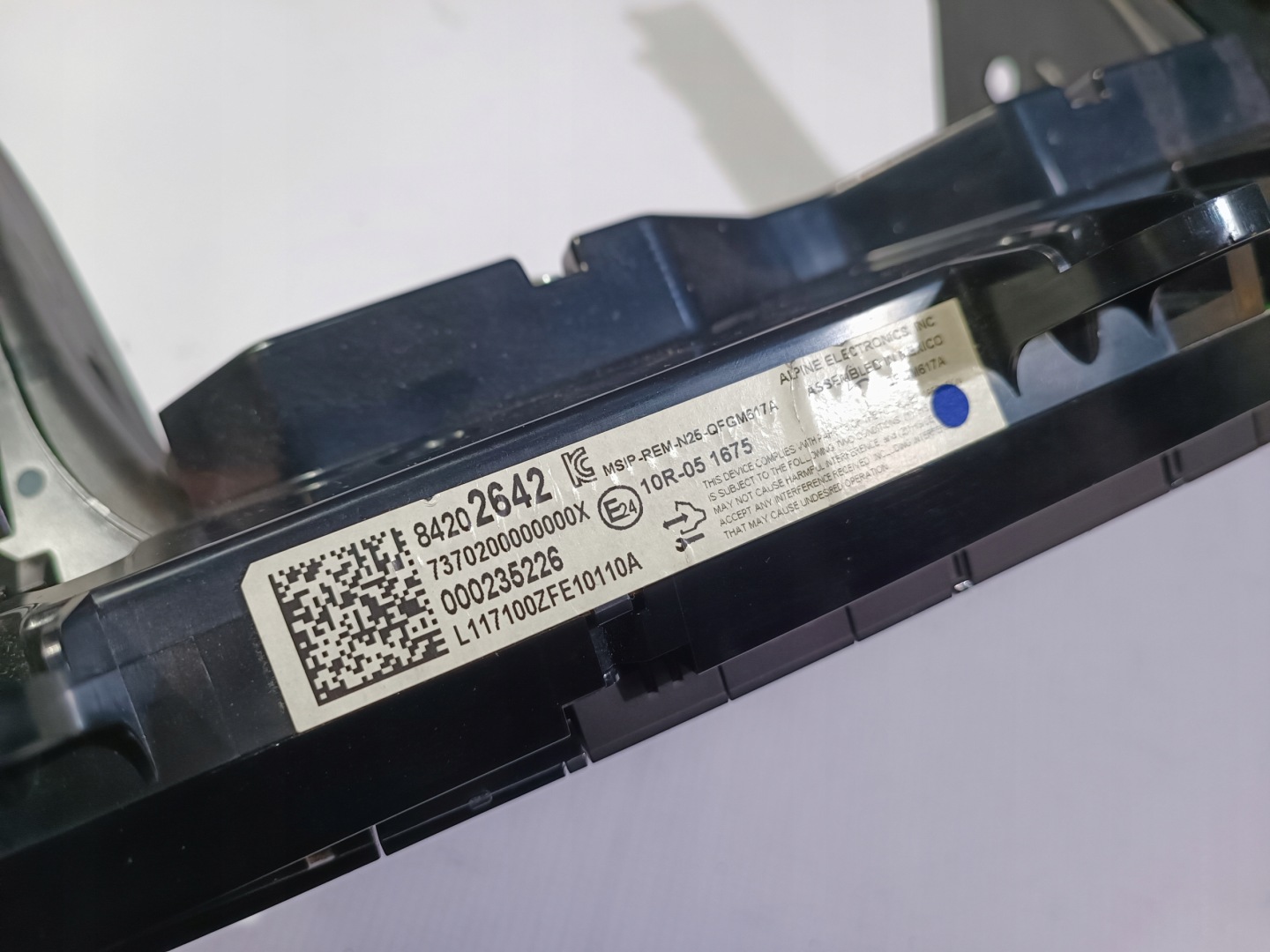 Panel Bouches buses Climatisateur air conditionné Console Chevrolet Camaro 2016