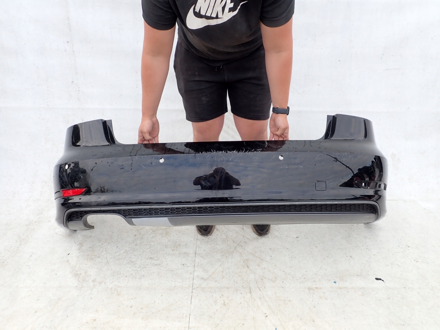 AUDI A3 8V5 S-LINE sedan 13- bumper rear part rear PDC