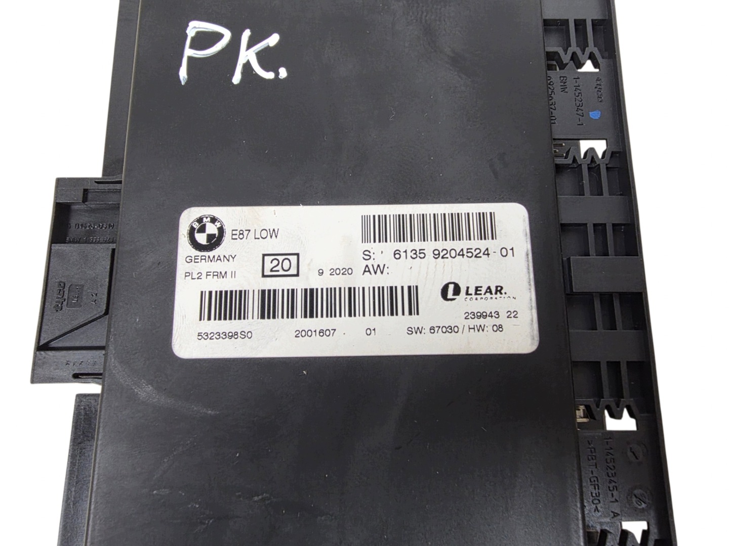 BMW E87 E90 module control unit of the lights FRM3 ORG. 9204524