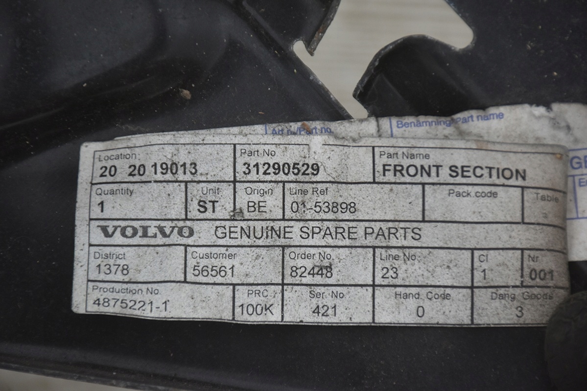 bar, wall front VOLVO C30 2.0 DIESEL