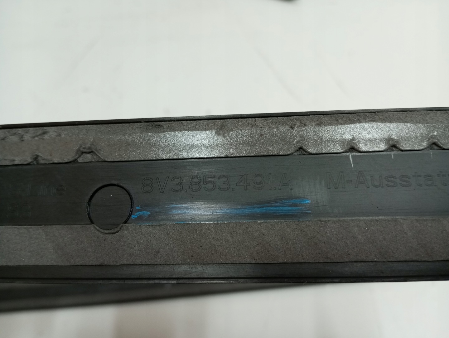 cap moulding threshold AUDI A3 8V0 3D S LINE 8V3853491A