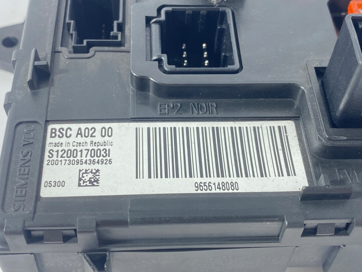 Peugeot 407 04-10 control unit module BSC 1.6 HDI 9656148080