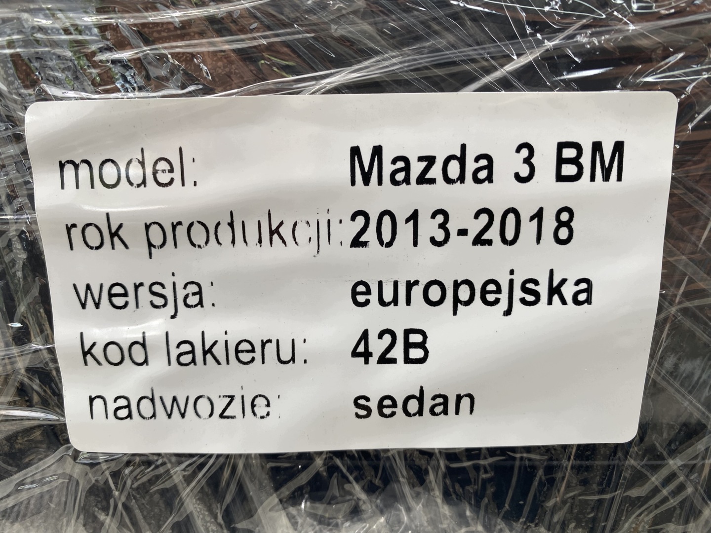 MAZDA 3 BM 13-17 display RADIA navigation devices EKRAN BHS3669C0 OE