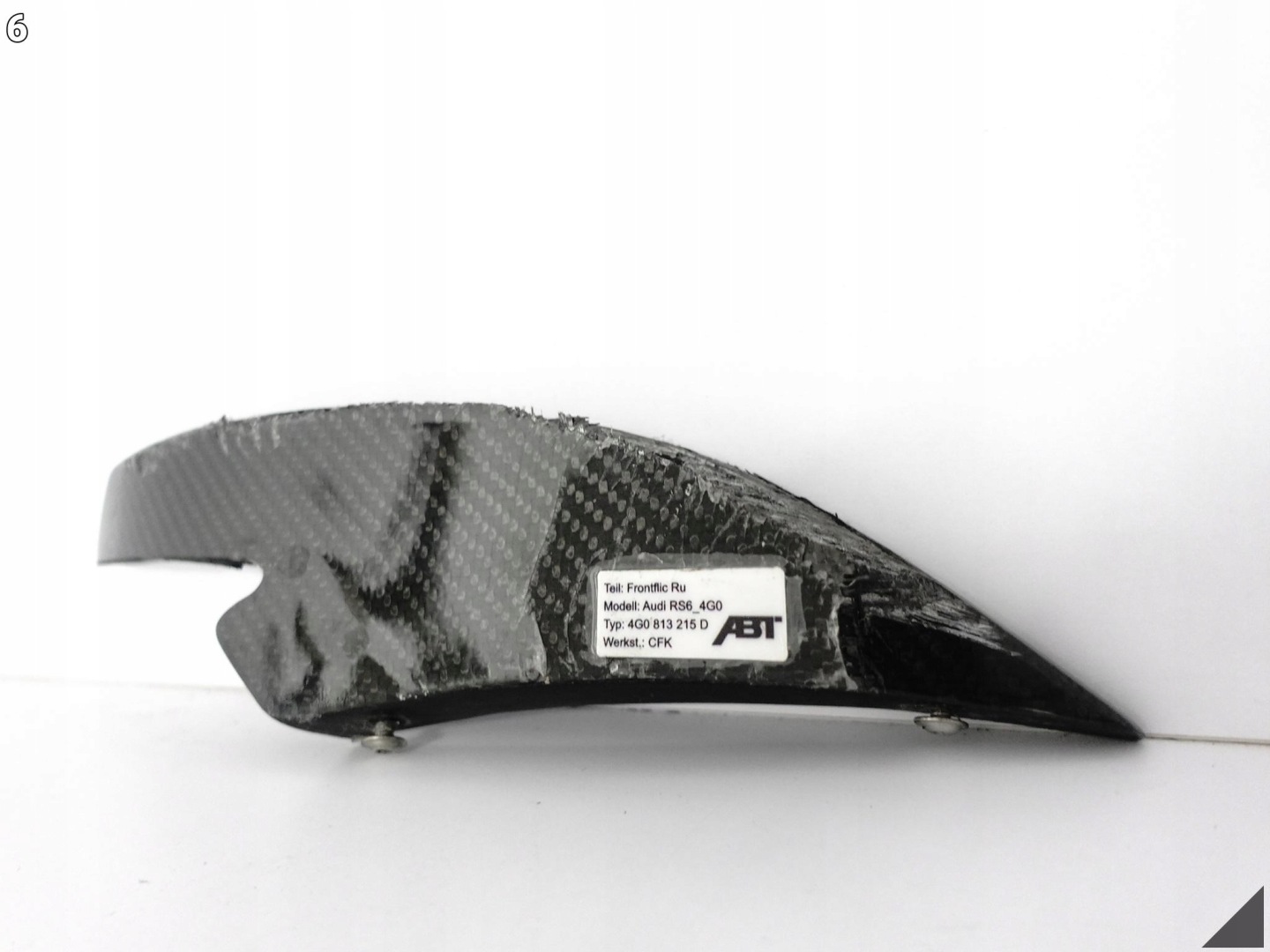 AUDI ABT RS6-R 4G0 C7 CARBON SPOILER grid cap moulding left lower front