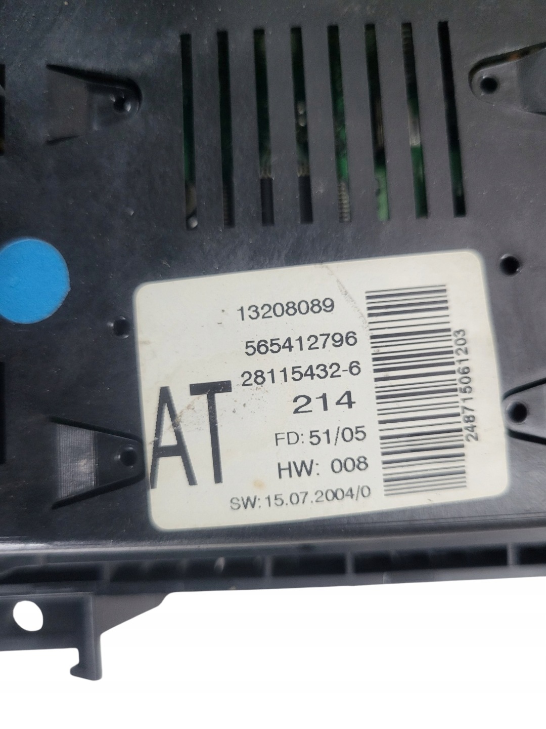 EKRAN display OPEL ZAFIRA B 13208089