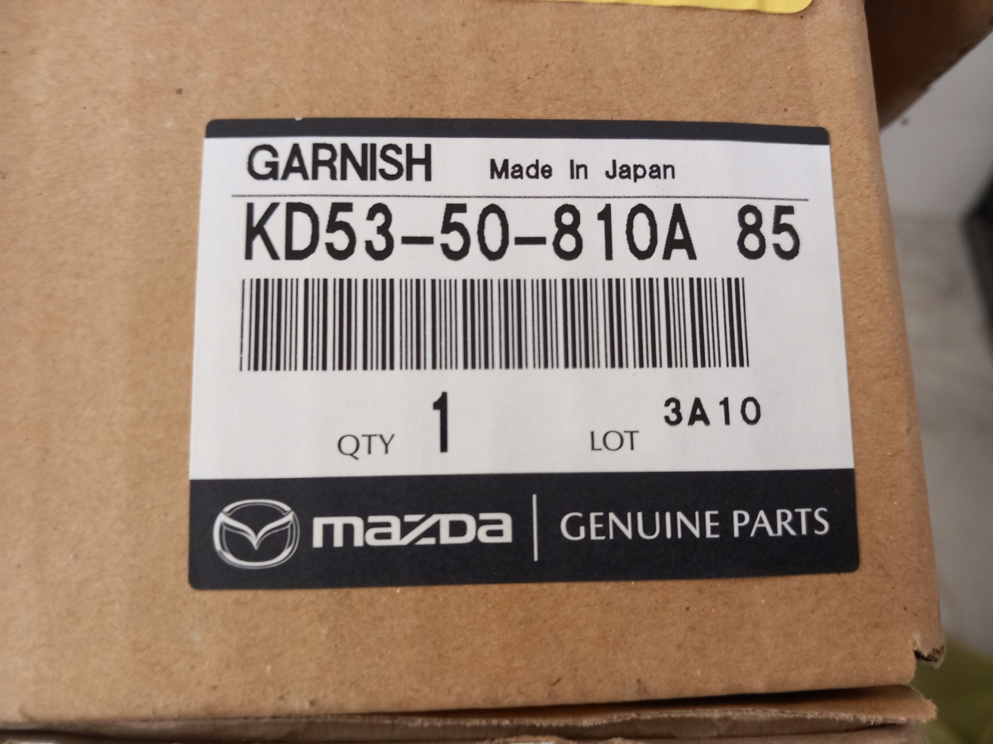 cap bonnet boot MAZDA-CX5 KD53-50811