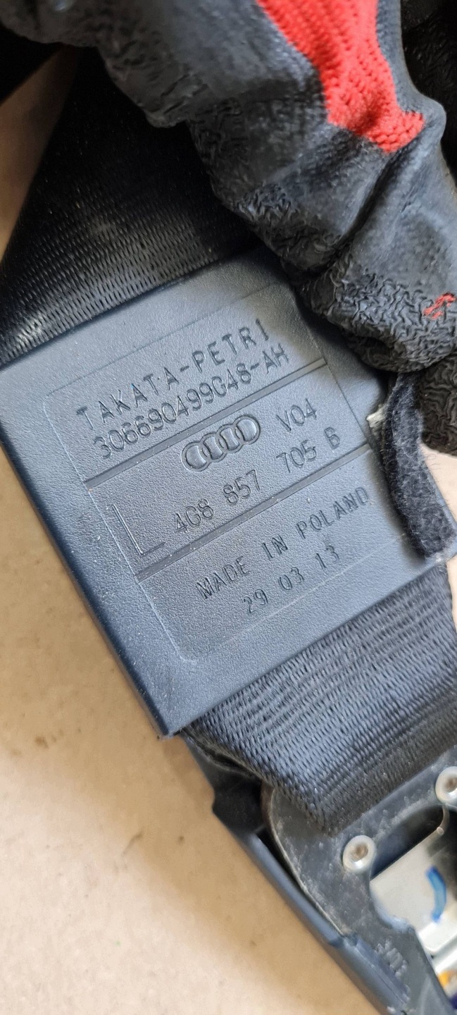 A7 4G S7 tension belt safety left front front ORG 4G8857705B A6 C7 4G