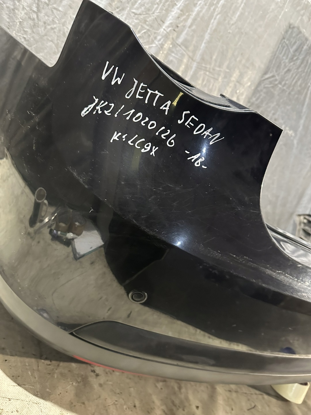 bumper rear part VOLKSWAGEN VW JETTA sedan PDC LC9X