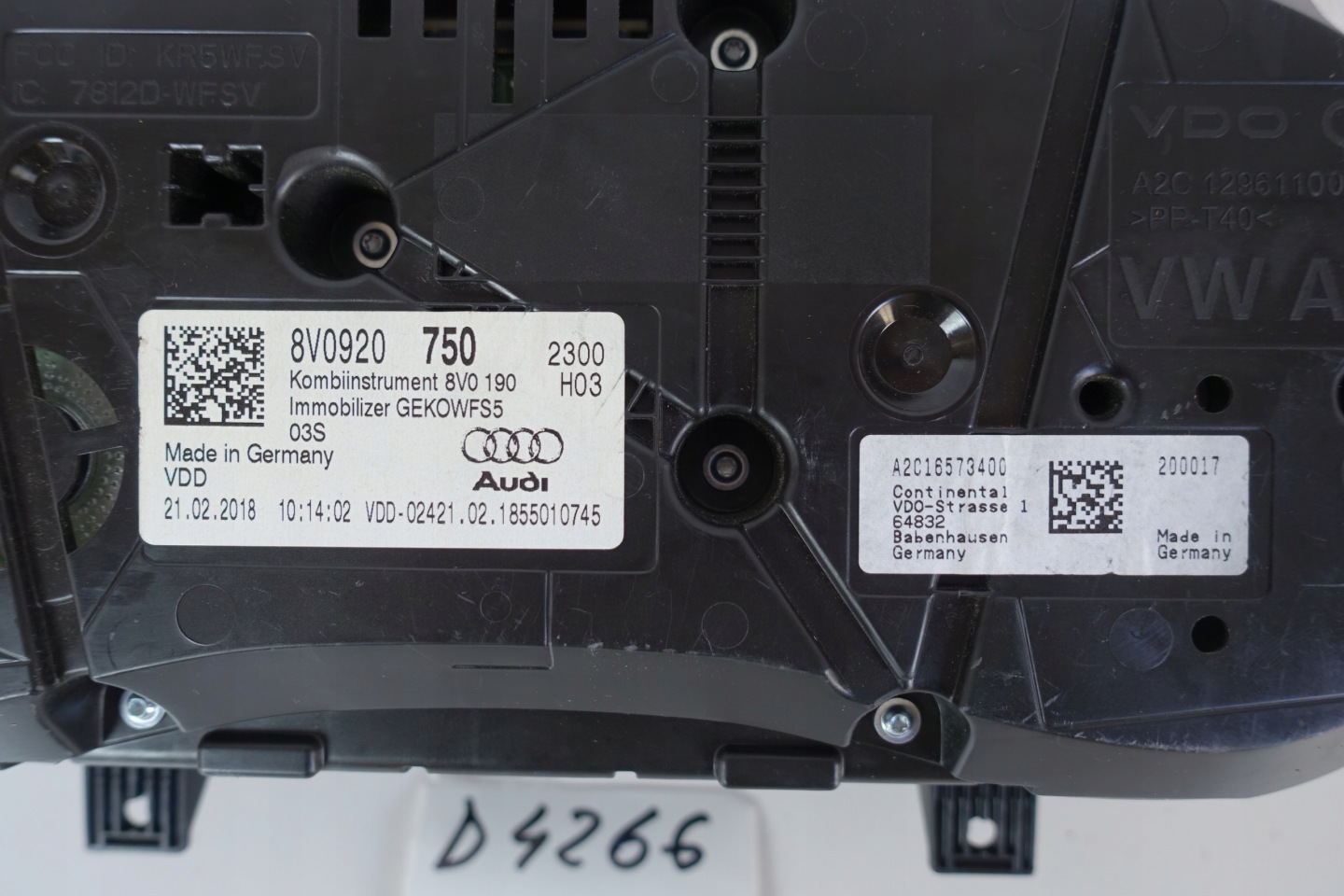 dials dials AUDI A3 8V LIFT 8v0920750 0KM