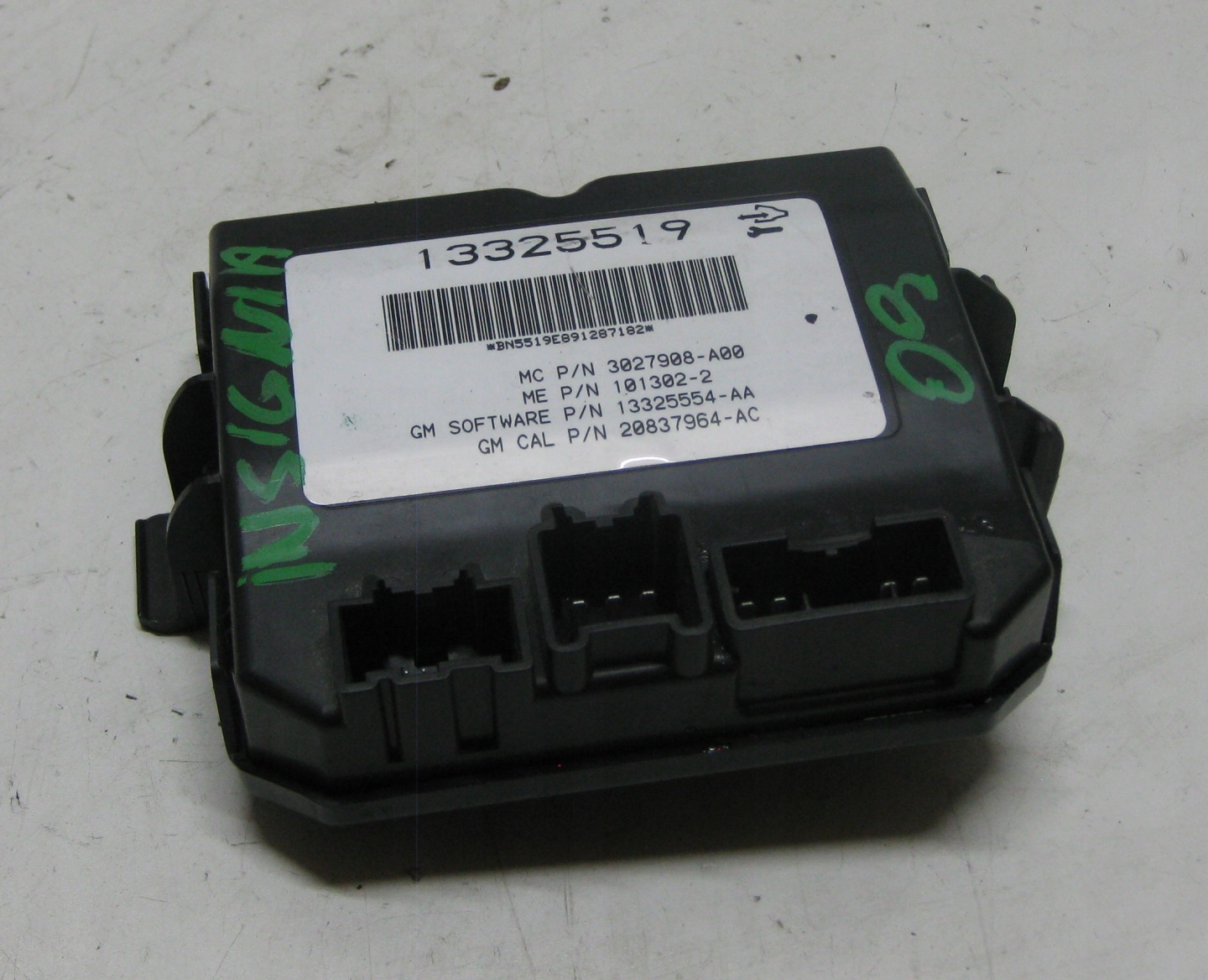 OPEL INSIGNIA 09R control unit module bonnet boot HAKA 13325519
