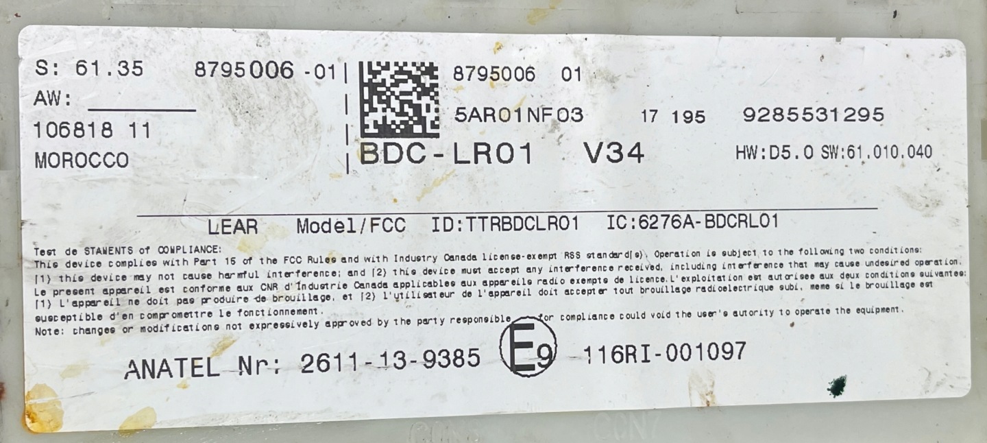 M73 module control unit BDC FEM BMW X2 F39 8795006