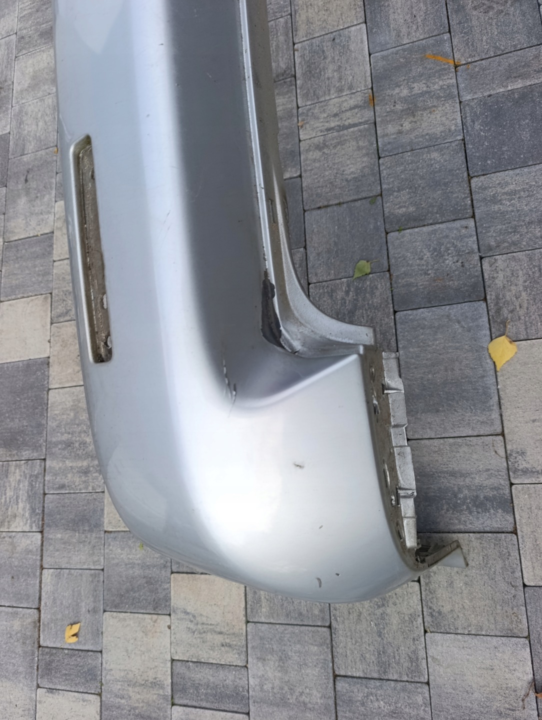 bumper rear part VW T5 LIFT complete srebrny
