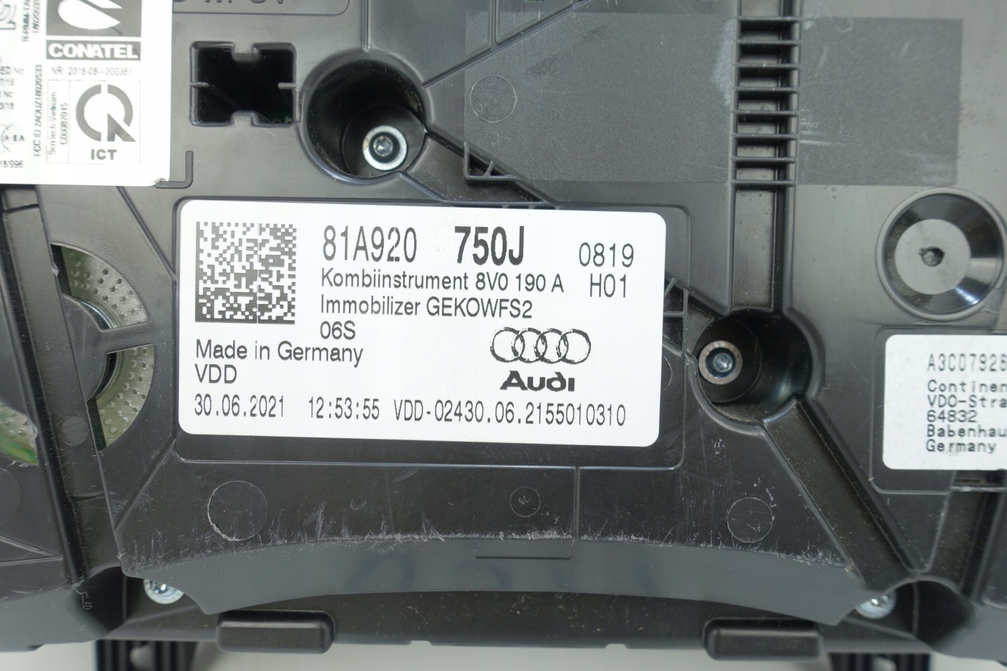AUDI Q2 81A 2016- dials dials 81A920750J