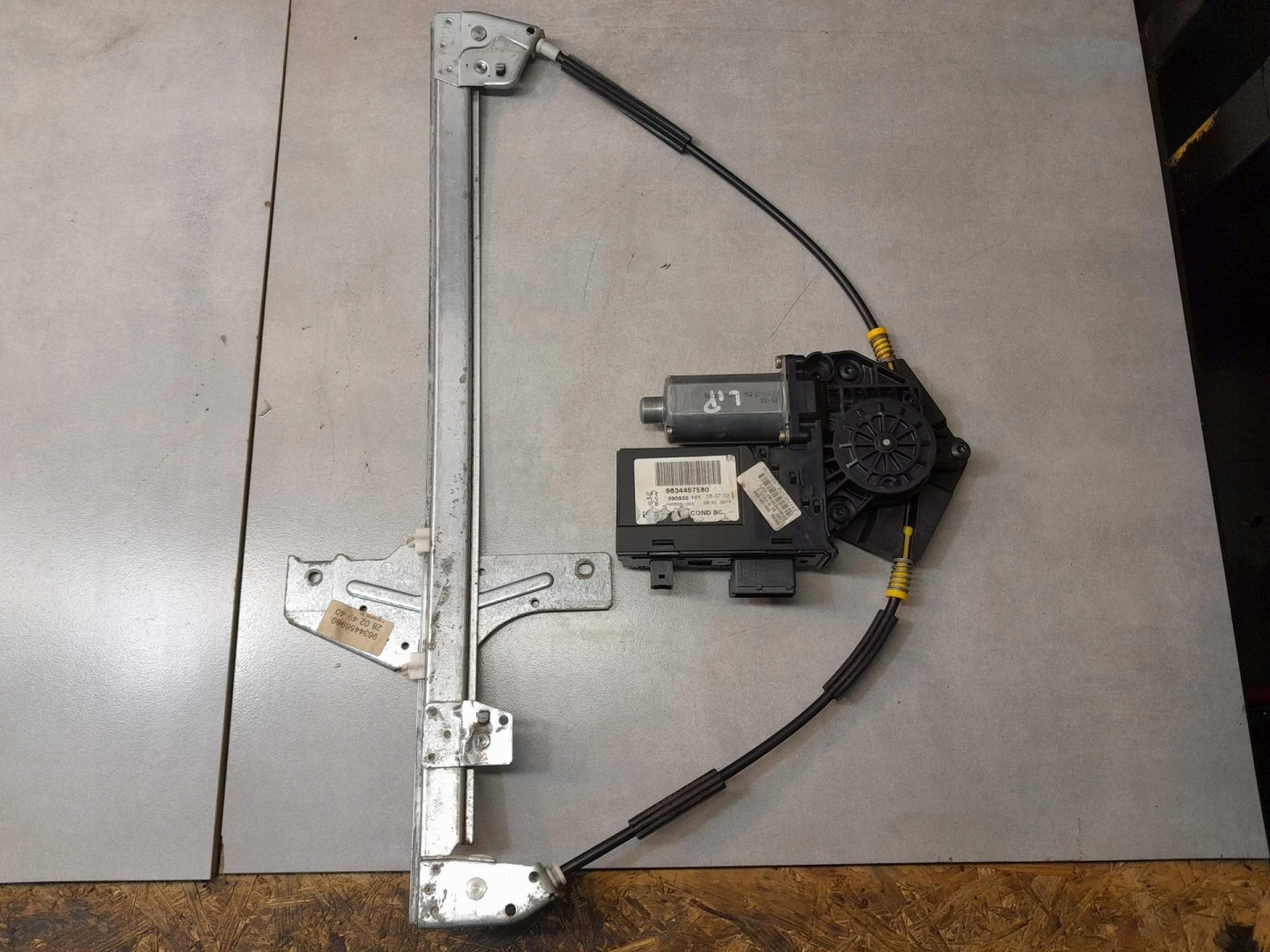 window regulator PEUGEOT 307 2.0 HDI 9634457580