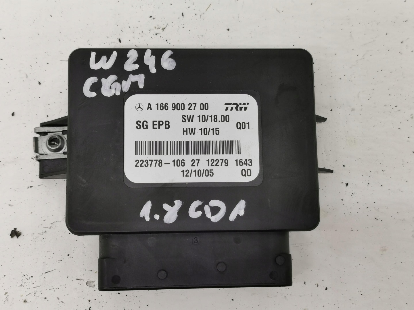 module electric brake MERCEDES B-class W246 11-18